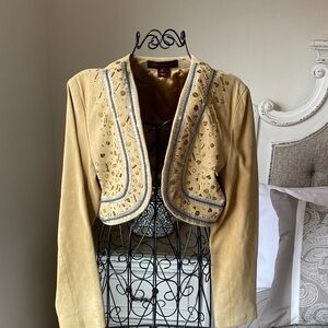 Embellished Tan Jacket